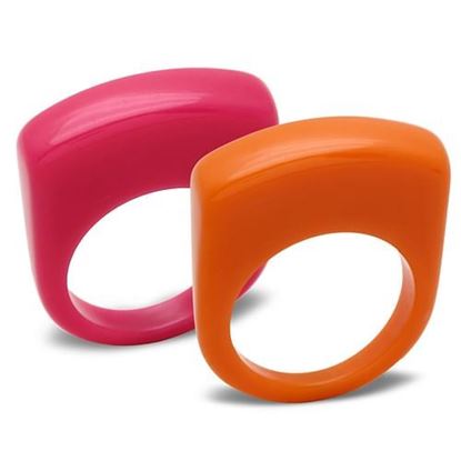 Picture of LO2383 - Resin Ring N/A Women Synthetic Multi Color