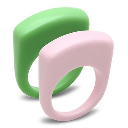 Picture of LO2384 - Resin Ring N/A Women Synthetic Multi Color