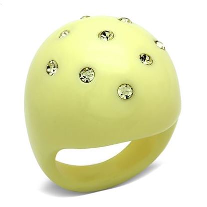 Picture of LO2387 - Resin Ring N/A Women Synthetic Multi Color