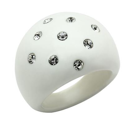 Picture of LO2389 - Resin Ring N/A Women Synthetic Multi Color