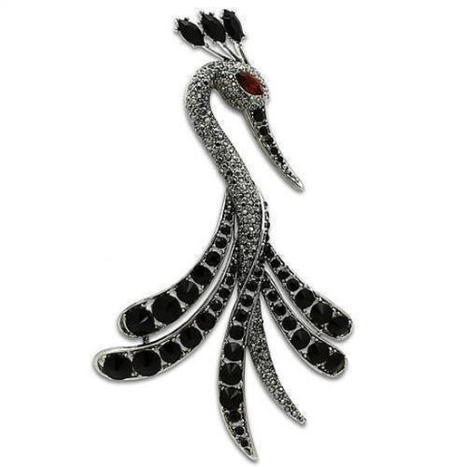 Picture of LO2393 - White Metal Brooches Imitation Rhodium Women Top Grade Crystal Multi Color