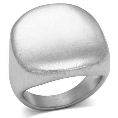 Picture of LO2435 - Brass Ring Rhodium+Brushed Women No Stone No Stone