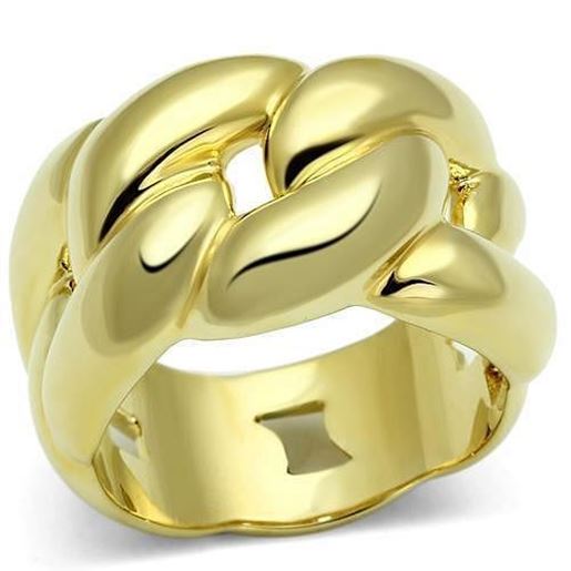 Picture of LO2491 - Brass Ring Gold Women No Stone No Stone