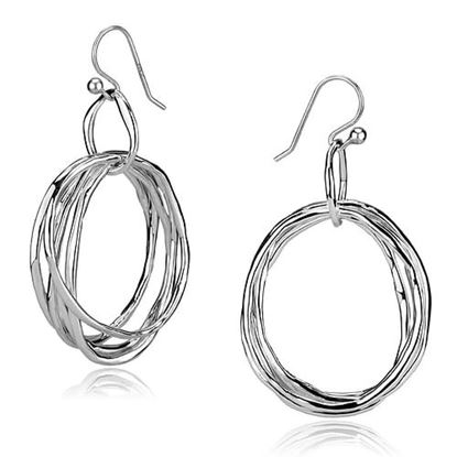 Picture of LO2521 - Brass Earrings Silver Women No Stone No Stone