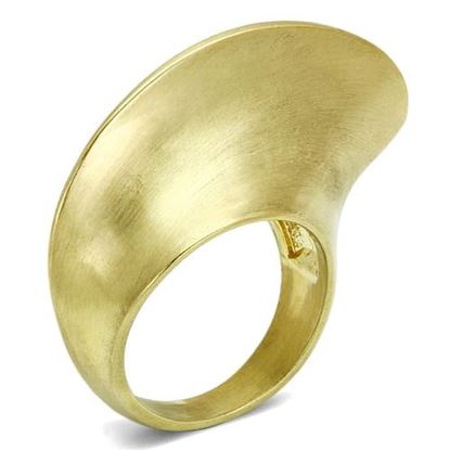 Picture of LO2539 - Brass Ring Gold & Brush Women No Stone No Stone