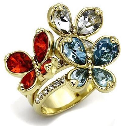 图片 LO2547 - Brass Ring Gold Women Assorted Multi Color