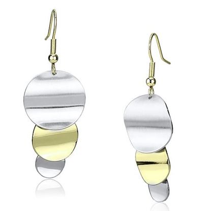 Picture of LO2653 - Iron Earrings Gold+Rhodium Women No Stone No Stone