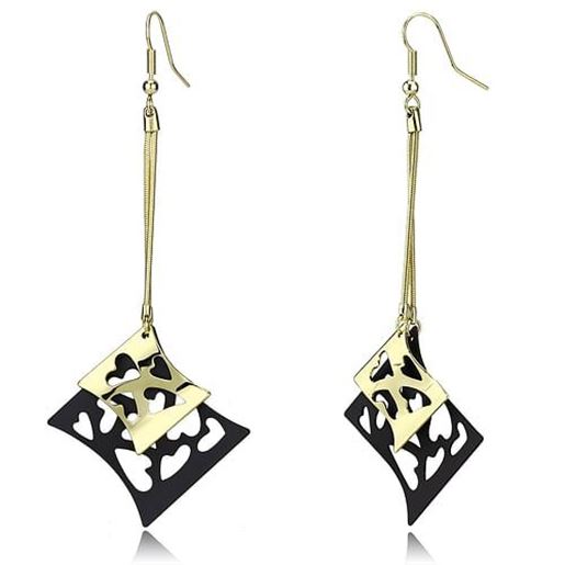 Picture of LO2704 - Iron Earrings Gold+Ruthenium Women No Stone No Stone