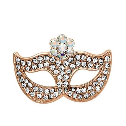 Picture of LO2807 - White Metal Brooches Imitation Rhodium Women Top Grade Crystal Aurora Borealis (Rainbow Effect)