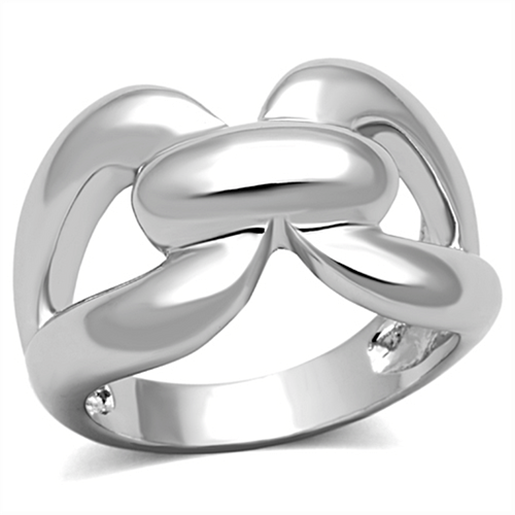 Picture of LO2962 - Brass Ring Rhodium Women No Stone No Stone