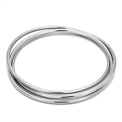 Picture of LO3071 - Brass Bangle Rhodium Women No Stone No Stone