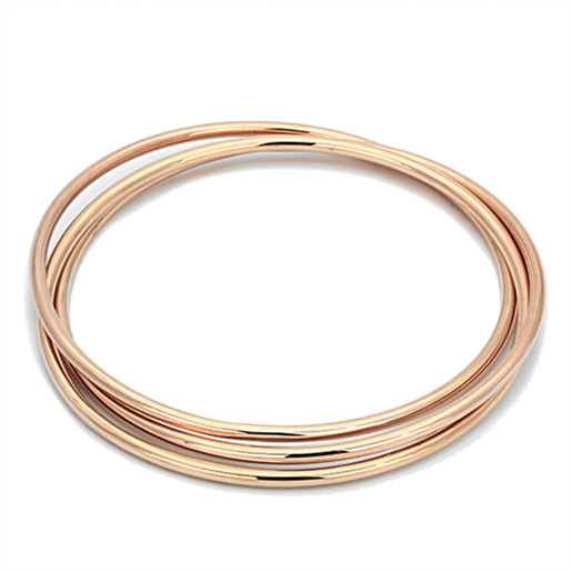 Picture of LO3072 - Brass Bangle Rose Gold Women No Stone No Stone