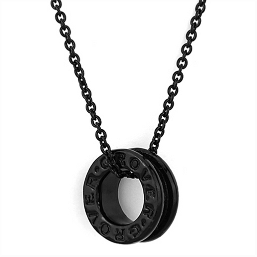 Picture of LO3088 - Brass Chain Pendant TIN Cobalt Black Women No Stone No Stone