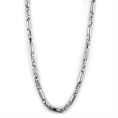 Picture of LO3089 - Brass Necklace Rhodium Women AAA Grade CZ Clear