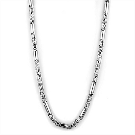 Picture of LO3089 - Brass Necklace Rhodium Women AAA Grade CZ Clear