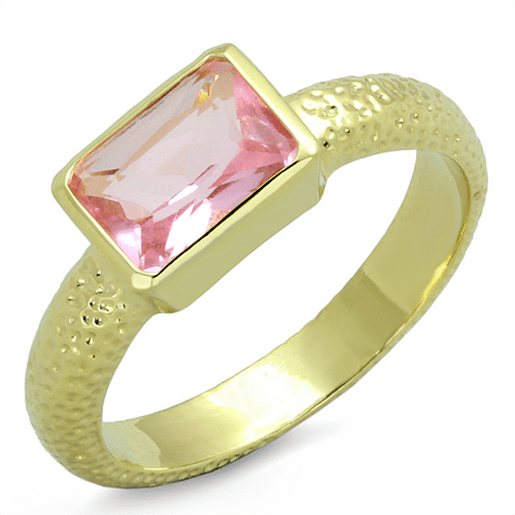 Picture of LO3638 - Brass Ring Gold Women Synthetic Rose