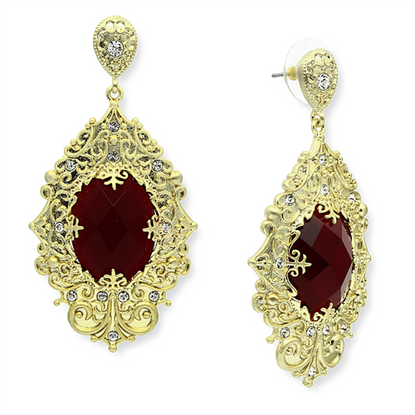 Picture of LO3673 - Brass Earrings Gold & Brush Women Synthetic Siam