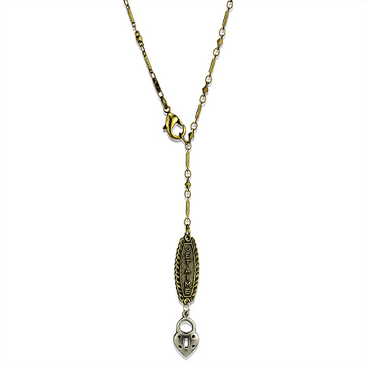 Picture of LO3823 - White Metal Chain Pendant Gold+Antique Silver Women No Stone No Stone