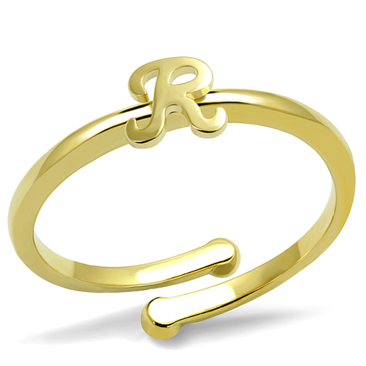 Picture of LO3996 - Brass Ring Flash Gold Women No Stone No Stone