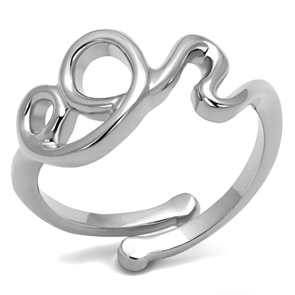 Picture of LO4001 - Brass Ring Rhodium Women No Stone No Stone