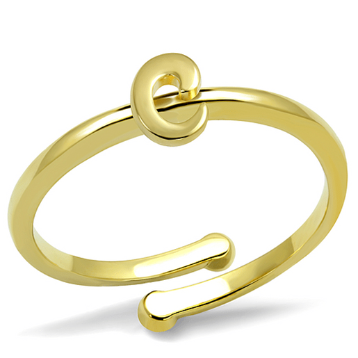 Picture of LO4008 - Brass Ring Flash Gold Women No Stone No Stone