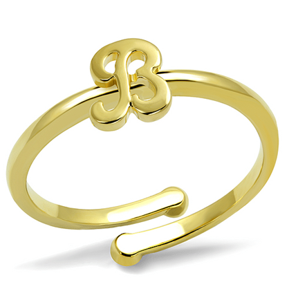 Picture of LO4026 - Brass Ring Flash Gold Women No Stone No Stone