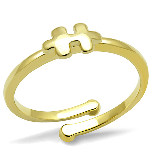 Picture of LO4028 - Brass Ring Flash Gold Women No Stone No Stone