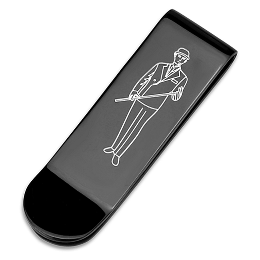 Picture of LO4137 - Brass Money clip Ruthenium Men No Stone No Stone