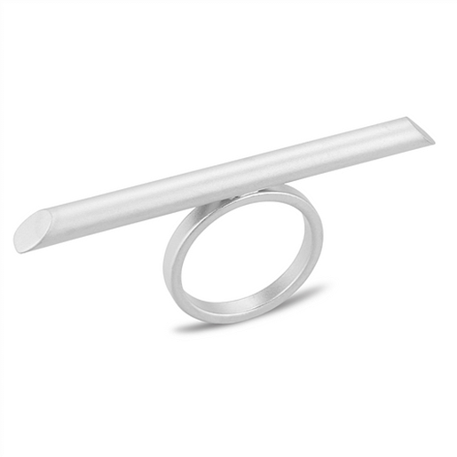 Picture of LO4260 - Brass Ring Matte Rhodium Women No Stone No Stone