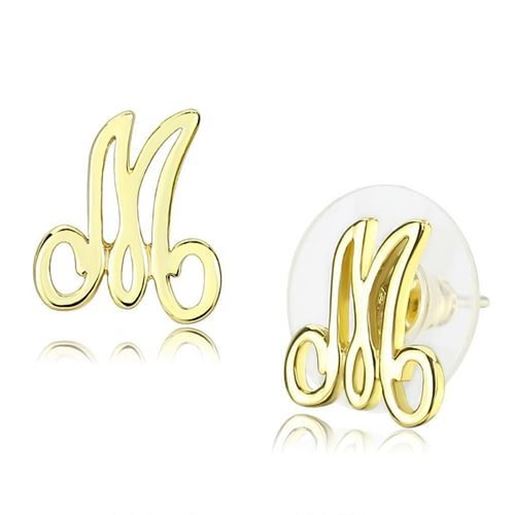 Picture of LO4667 - Brass Earrings Flash Gold Women No Stone No Stone