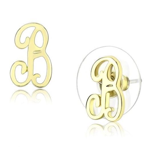 Picture of LO4669 - Brass Earrings Flash Gold Women No Stone No Stone