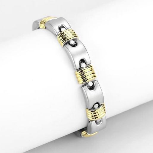 Picture of LO4738 - White Metal Bracelet Gold+Rhodium Women No Stone No Stone