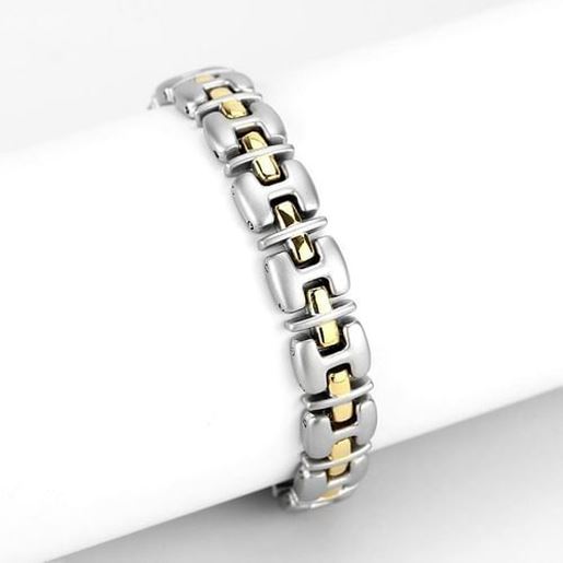 Picture of LO4739 - White Metal Bracelet Gold+Rhodium Women No Stone No Stone