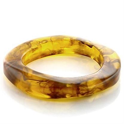 Picture of LO753 - Plastic Bangle N/A Women Synthetic Amber