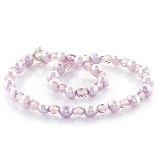 Picture of LO767 - Stone Anklet N/A Women Synthetic Light Amethyst