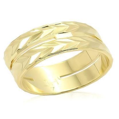 Picture of LO985 - Brass Ring Gold Unisex No Stone No Stone