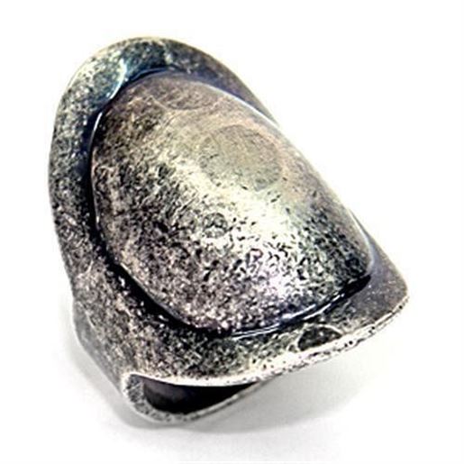 Picture of LOA053 - Brass Ring Ruthenium Women No Stone No Stone