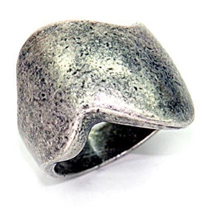 Picture of LOA055 - Brass Ring Ruthenium Women No Stone No Stone