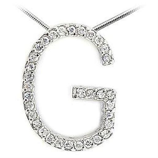 Picture of LOA258 - 925 Sterling Silver Pendant High-Polished Women AAA Grade CZ Clear