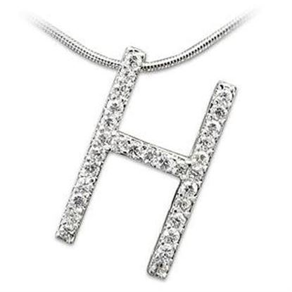 Picture of LOA259 - 925 Sterling Silver Pendant High-Polished Women AAA Grade CZ Clear