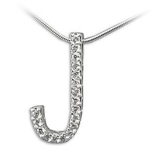 Picture of LOA261 - 925 Sterling Silver Pendant High-Polished Women AAA Grade CZ Clear