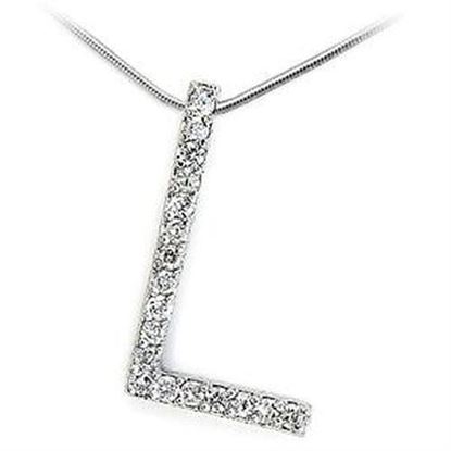 Picture of LOA262 - 925 Sterling Silver Pendant High-Polished Women AAA Grade CZ Clear