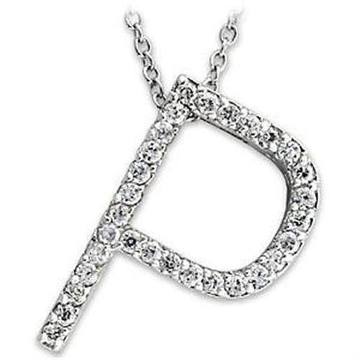 Picture of LOA263 - 925 Sterling Silver Pendant High-Polished Women AAA Grade CZ Clear