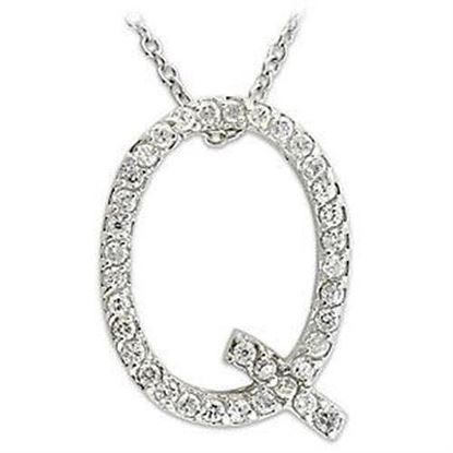 Picture of LOA264 - 925 Sterling Silver Pendant High-Polished Women AAA Grade CZ Clear