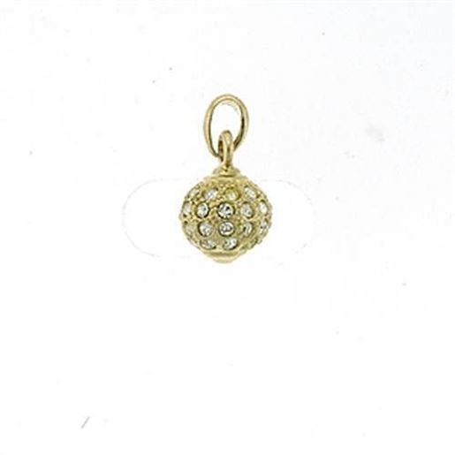 Picture of LOA391 - Brass Pendant Gold Women Top Grade Crystal Clear