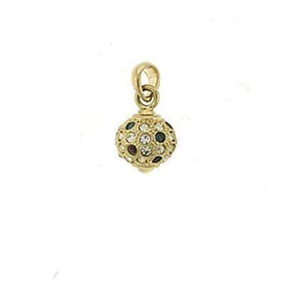 Picture of LOA393 - Brass Pendant Gold Women Top Grade Crystal Multi Color