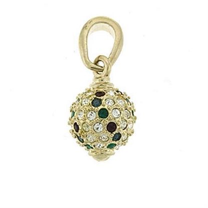 Picture of LOA394 - Brass Pendant Gold Women Top Grade Crystal Multi Color