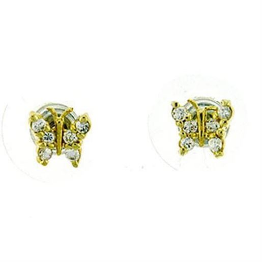 Picture of LOA440 - Brass Earrings Gold Women AAA Grade CZ Clear