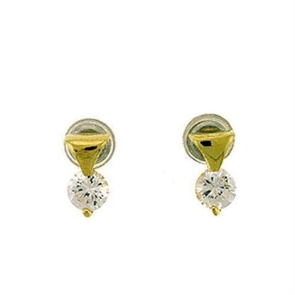 Picture of LOA446 - Brass Earrings Gold Women AAA Grade CZ Clear