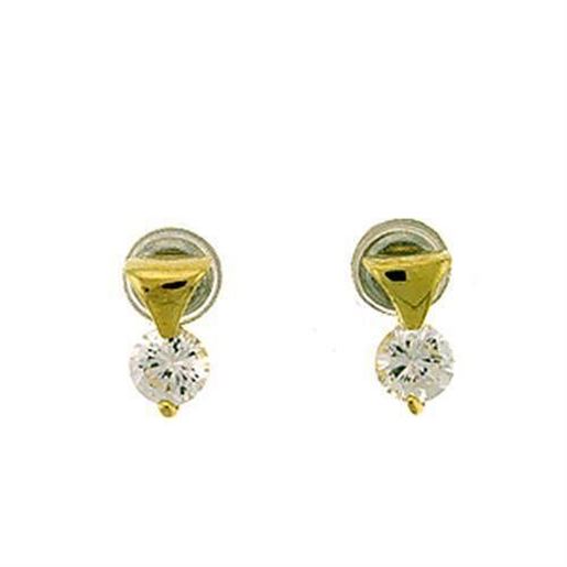 Picture of LOA446 - Brass Earrings Gold Women AAA Grade CZ Clear